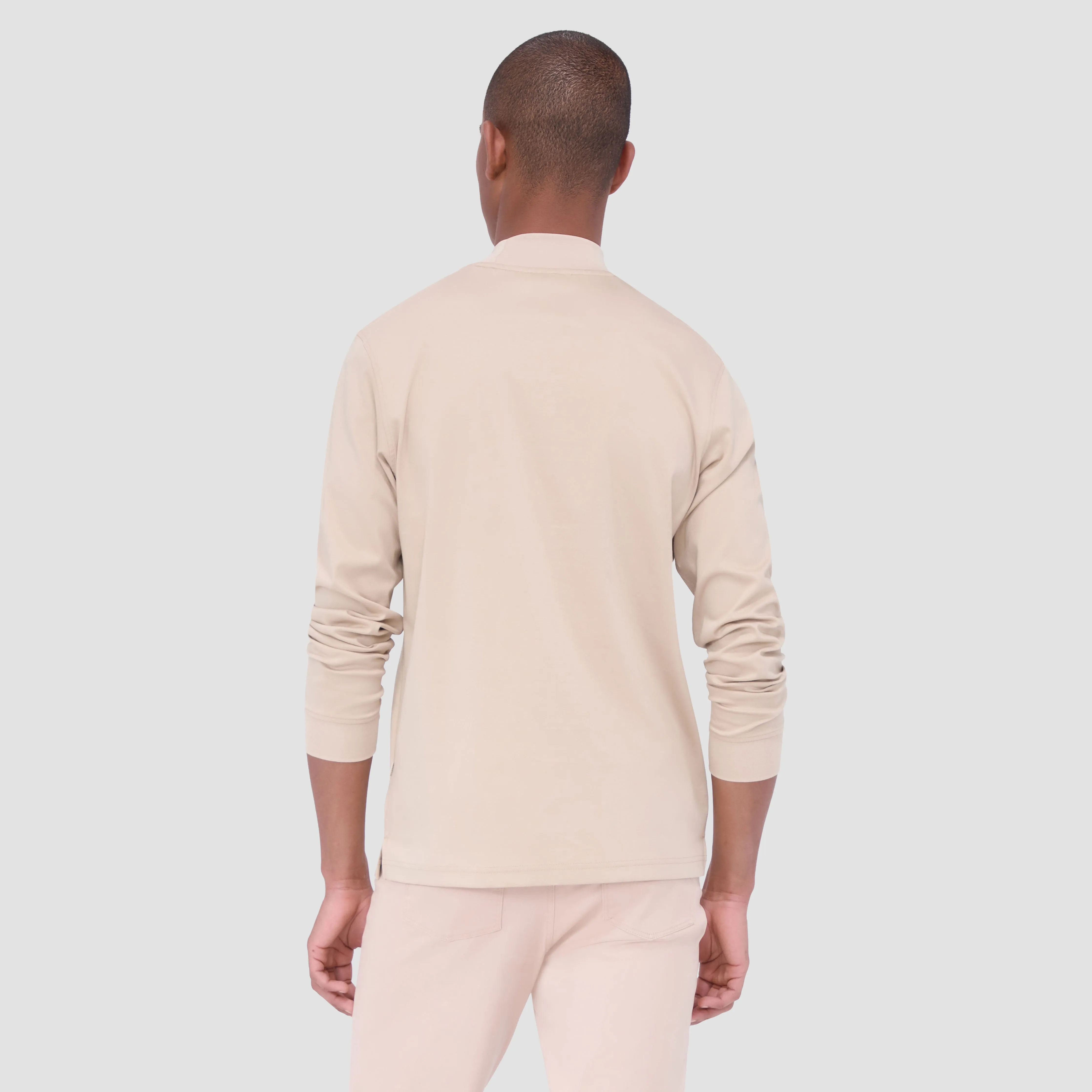 Solid Mock Neck Pullover