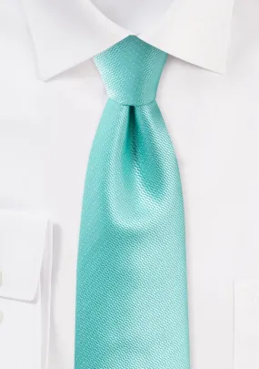 Spa Blue Small Texture Necktie