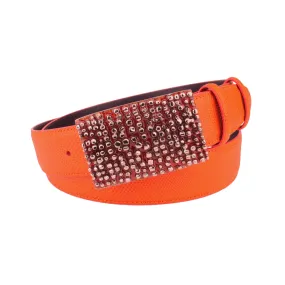 Tangerine Carung Chunky Enamel Belt