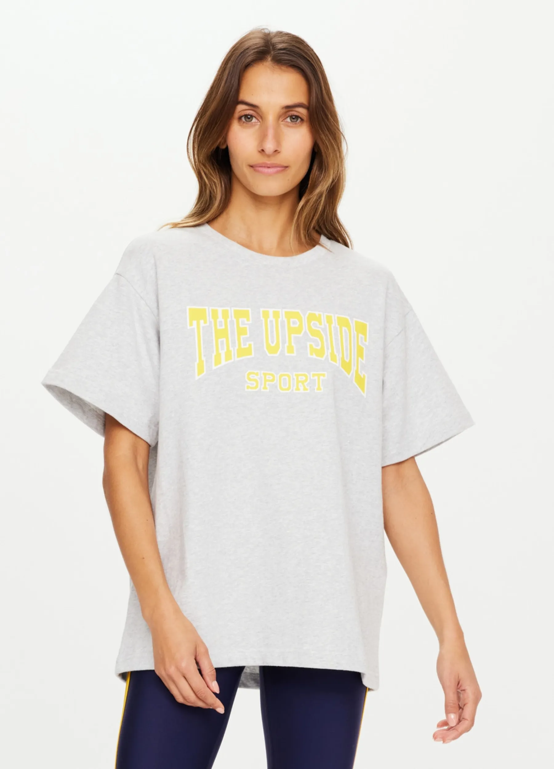 The Upside - Ivy League Sam Tee - Grey Marle