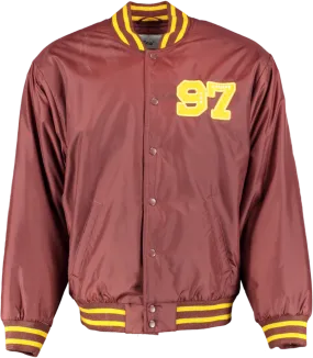 Tna Brown Stadium Jacket - Varsity Inspired Bomber Jacket UK L