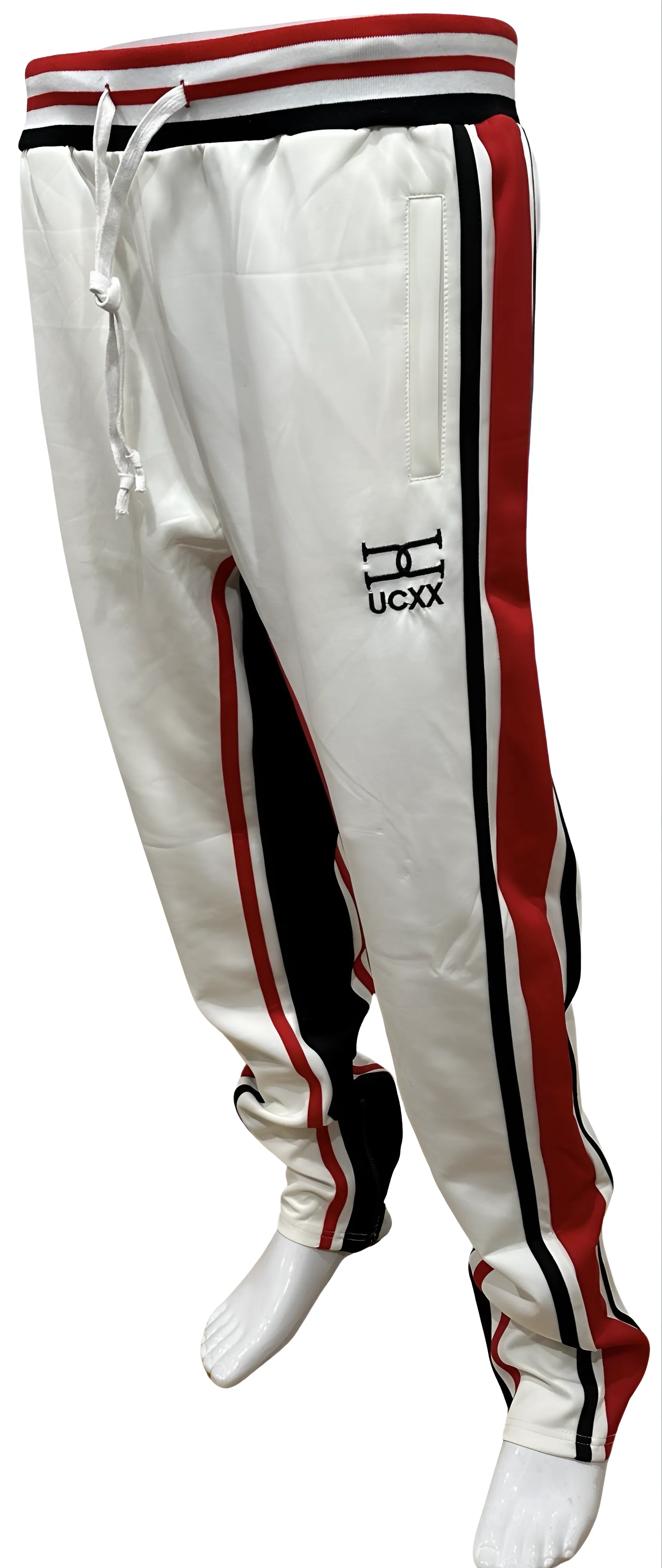 ^UCXX^ (WHITE-MULTI) TRACK PANTS (ACTIVEWEAR)