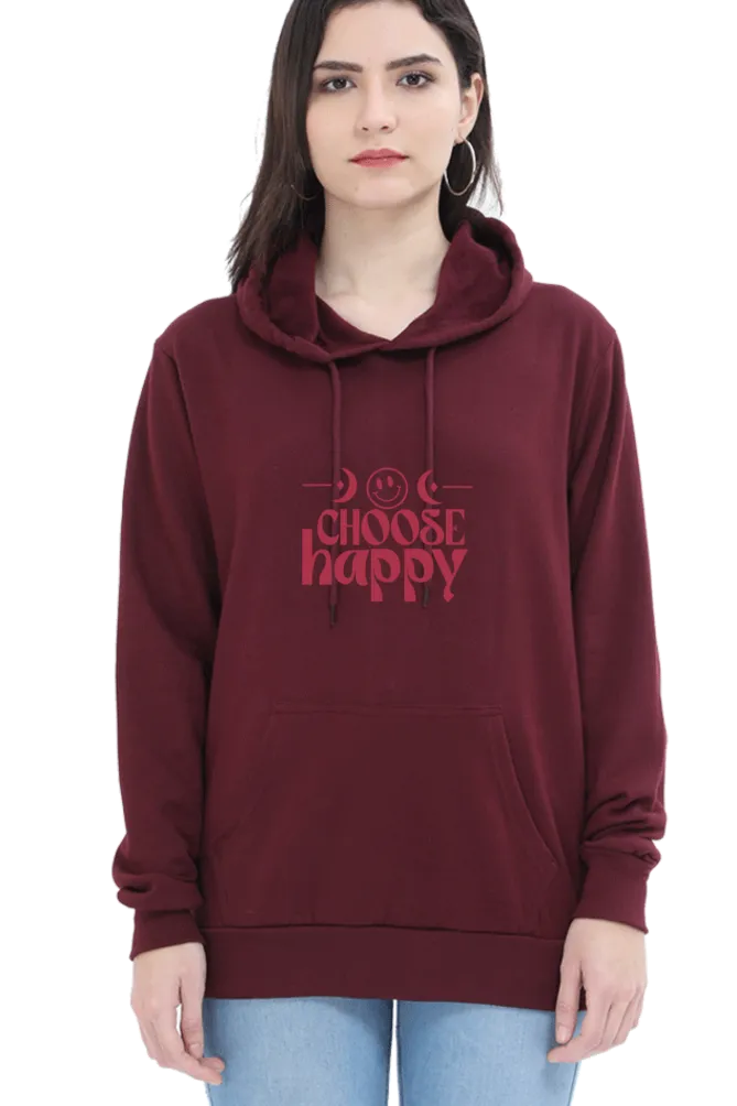 Unisex Hooded Sweatshirt - Choose Happy