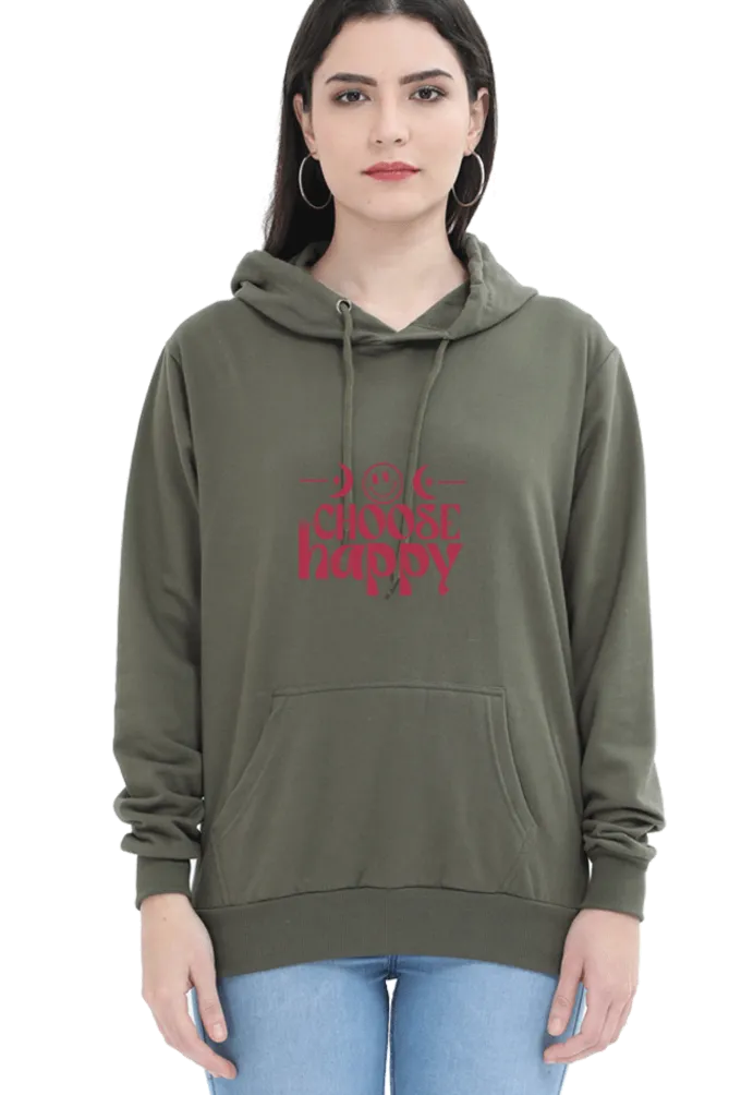 Unisex Hooded Sweatshirt - Choose Happy