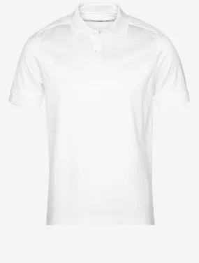 White Short Sleeve 2 Button Polo