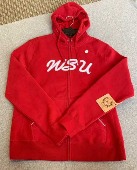 Womens Crimson WSU Full Zip Hoodie